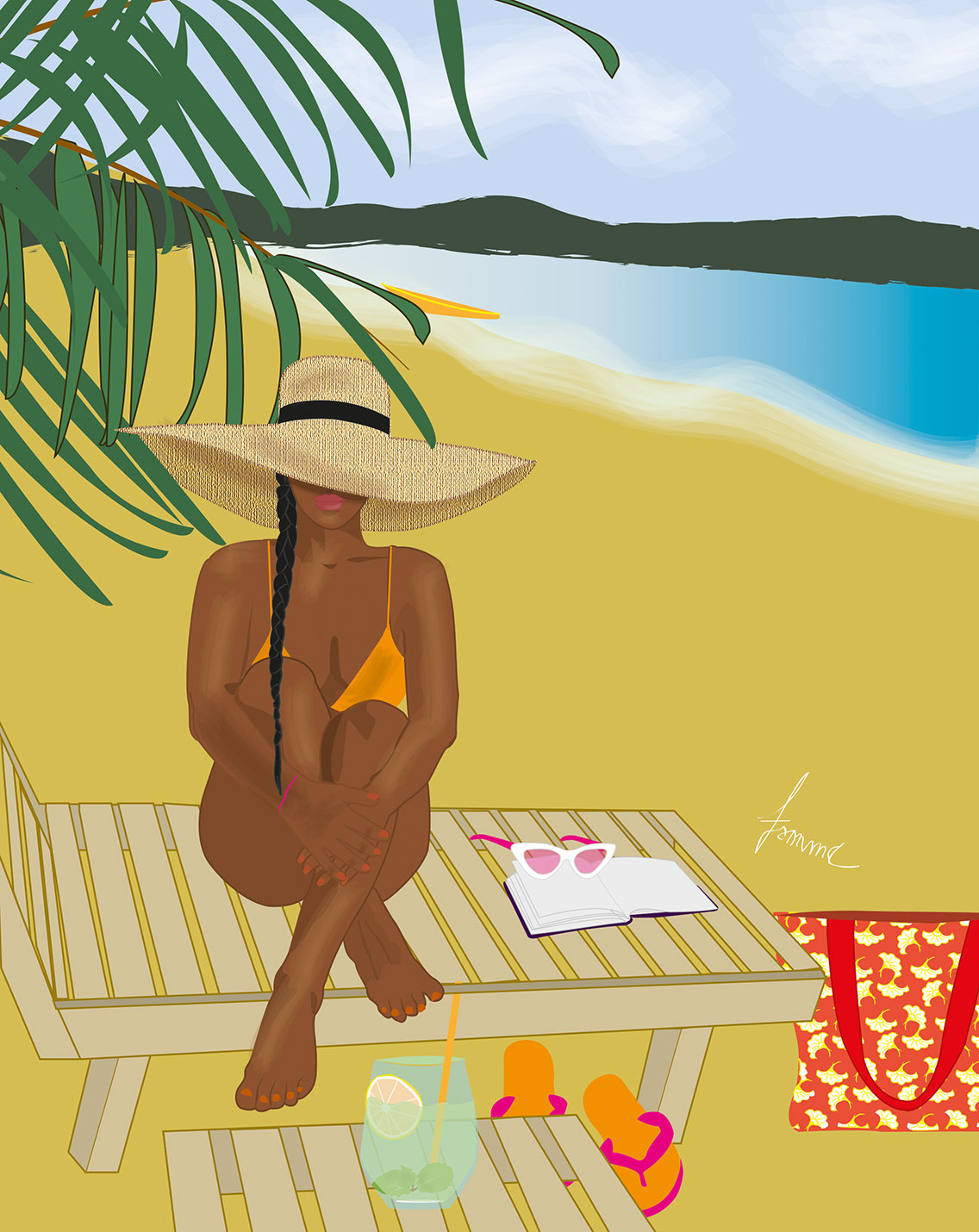 Illustration I need vitamine sea