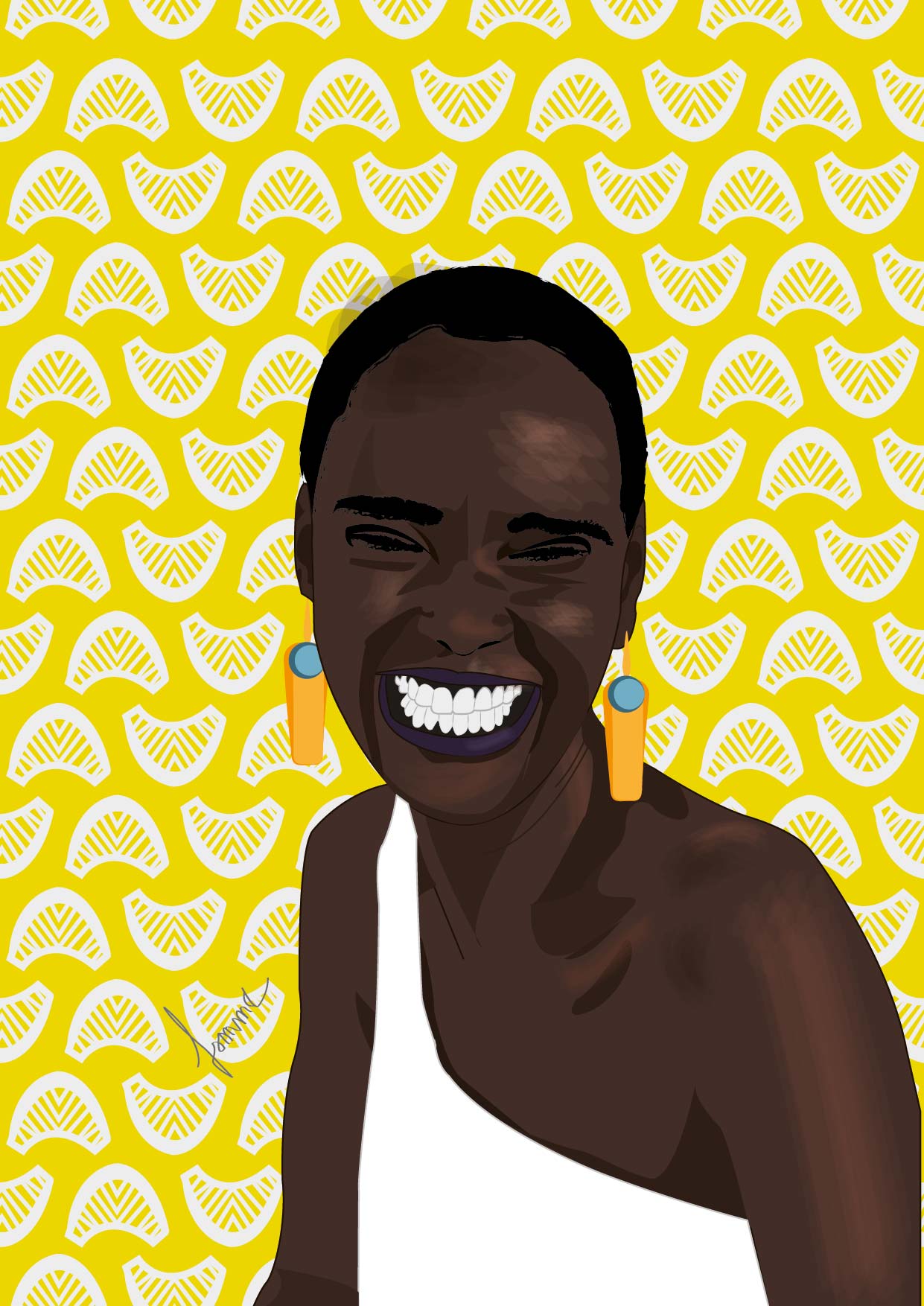 Illustration big smile