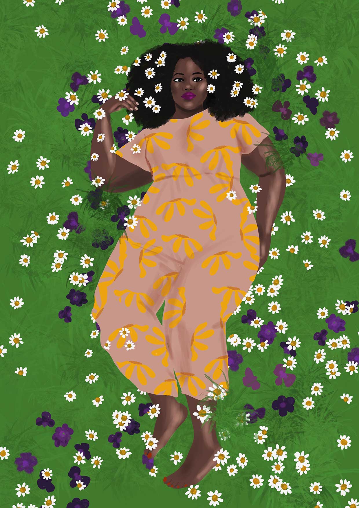 Illustration miss daisies