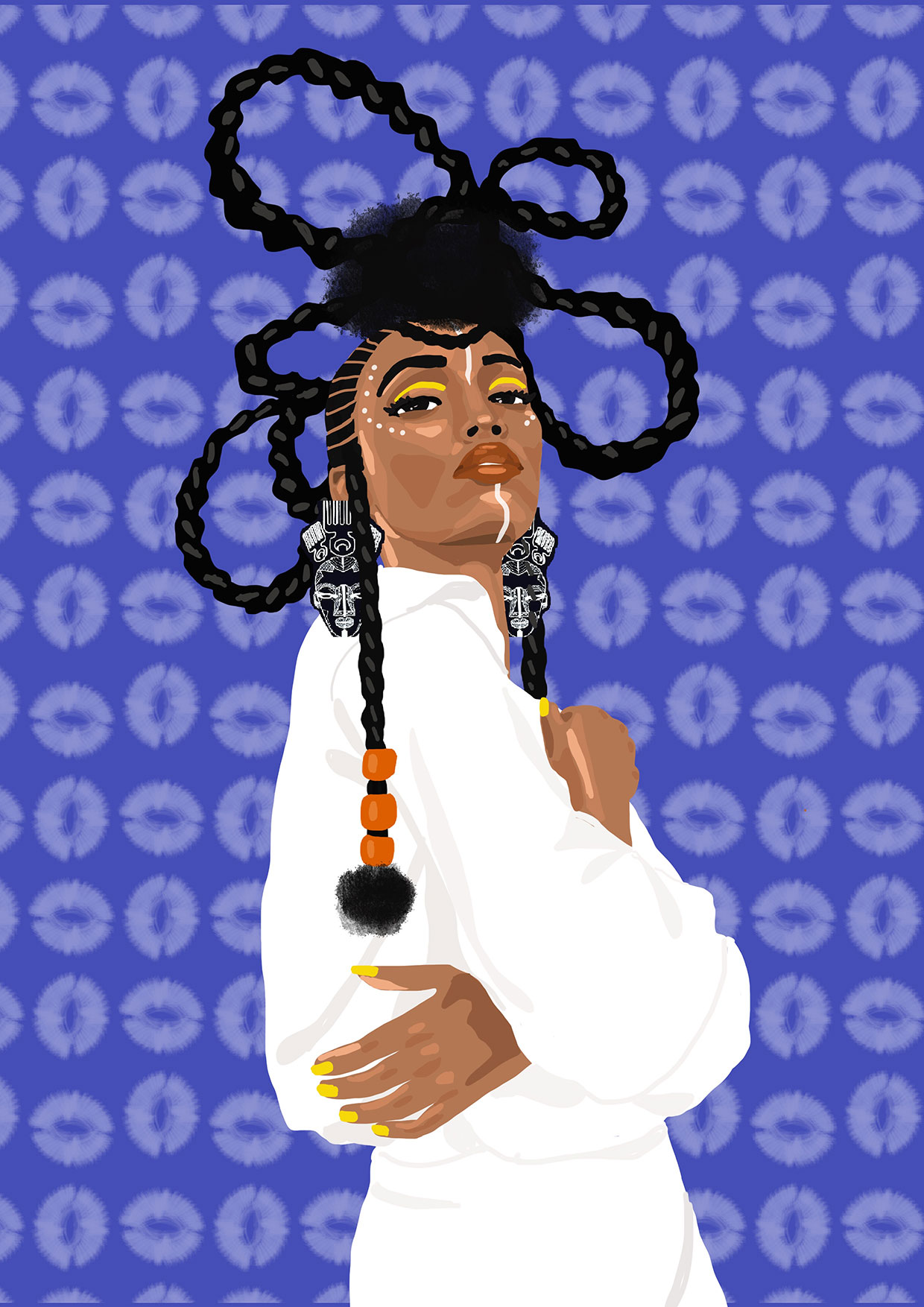 Illustration queen and warrior
