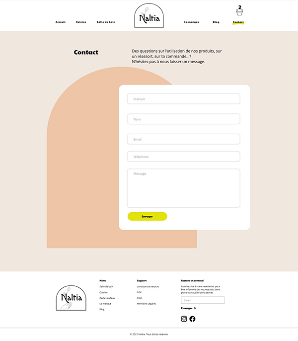 Naltia contact
